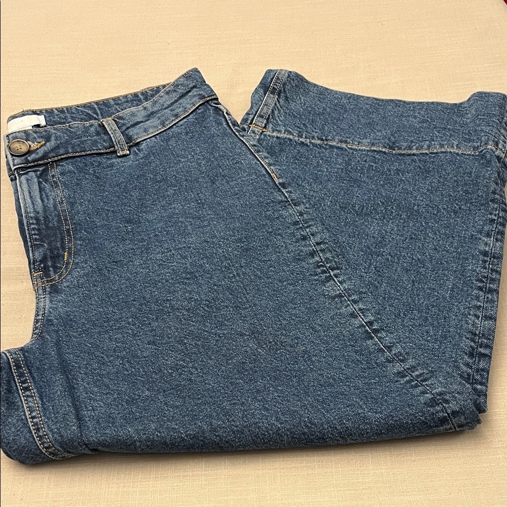 H&M Wide Leg Wide Cuff Jeans